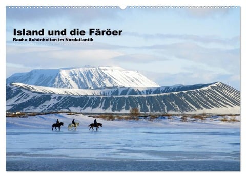 Island und die Färöer (Wandkalender 2024 DIN A2 quer), CALVENDO Monatskalender - Reinhard Pantke