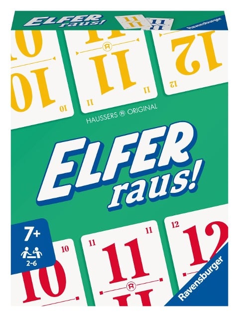 Ravensburger Elfer raus! Der Klassiker, Kartenspiel 2 - 6 Spieler, Spiel ab 7 Jahren für Kinder und Erwachsene - © Hausser