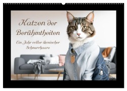 Cover-Bild zum Titel 'Katzen der Berühmtheiten - Ein Jahr voller ikonischer Schnurrhaare (Wandkalender 2026 DIN A2 quer), CALVENDO Monatskalender' von 'Kurt Michael Treichl'