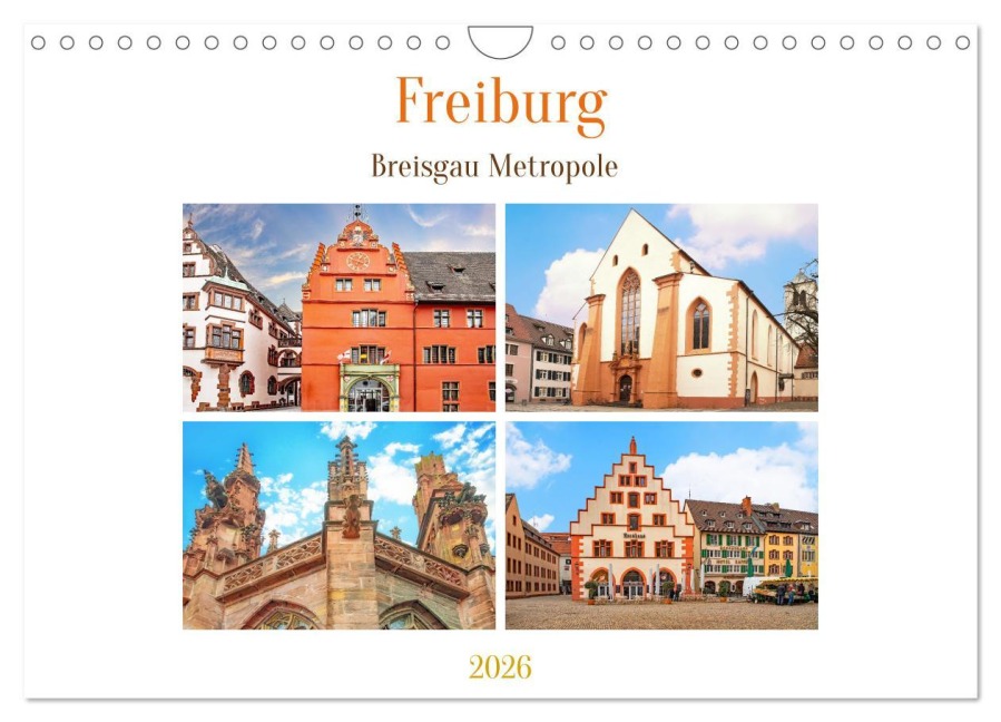 Freiburg - Breisgau Metropole (Wandkalender 2026 DIN A4 quer), CALVENDO Monatskalender - Nina Schwarze