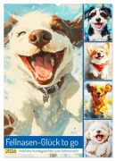 Fellnasen-Glück to go. Fröhliche Hundegesichter zum Schmunzeln (Wandkalender 2026 DIN A2 hoch), CALVENDO Monatskalender - Rose Hurley