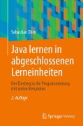 Cover-Bild zum Titel 'Java lernen in abgeschlossenen Lerneinheiten' von 'Sebastian Dörn'