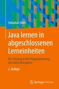 Cover-Bild zum Titel 'Java lernen in abgeschlossenen Lerneinheiten' von 'Sebastian Dörn'