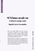 Cover-Bild zum Titel 'Si Vénus avait su' von 'Sigrid Carré-Lecoindre'