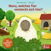 Cover-Bild zum Titel 'Nanu, welches Tier versteckt sich hier? Ein Bauernhof-Puzzle-Buch' von 'Sophie Schoenwald'