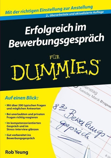 Erfolgreich im Bewerbungsgespräch für Dummies - Rob Yeung