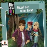 Cover-Bild zum Titel 'Die drei !!! 97: Rätsel der alten Eiche' von 'Maja von Vogel, Ina Biber'