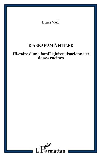 D'Abraham à Hitler - Weill
