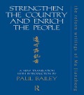 Cover-Bild zum Titel 'Strengthen the Country and Enrich the People' von 'Paul Bailey'