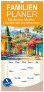 Cover-Bild zum Titel 'Familienplaner 2027 - Magisches Mexiko. Leuchtende Impressionen mit 5 Spalten (Wandkalender, 21 x 45 cm) CALVENDO' von 'Rose Hurley'