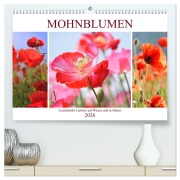 Mohnblumen. Leuchtender Liebreiz auf Wiesen und in Gärten (hochwertiger Premium Wandkalender 2026 DIN A2 quer), Kunstdruck in Hochglanz - Rose Hurley