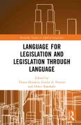 Cover-Bild zum Titel 'Language for Legislation and Legislation through Language' von ''