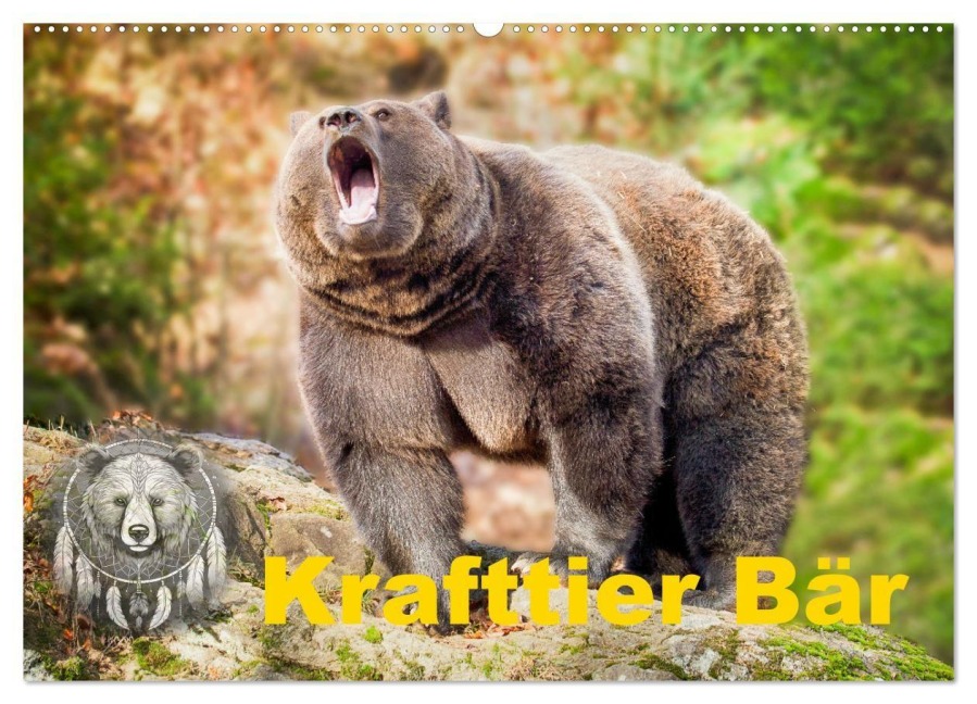 Krafttier Bär (Wandkalender 2027 DIN A2 quer), CALVENDO Monatskalender - Johann Schörkhuber