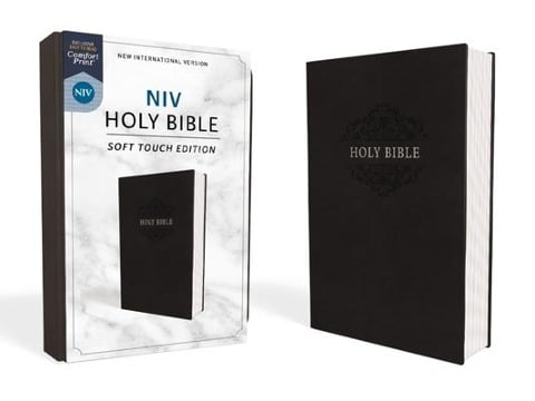 NIV, Holy Bible, Soft Touch Edition, Imitation Leather, Black, Comfort Print - Zondervan