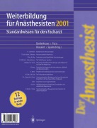 Cover-Bild zum Titel 'Der Anaesthesist Weiterbildung für Anästhesisten 1997' von ''