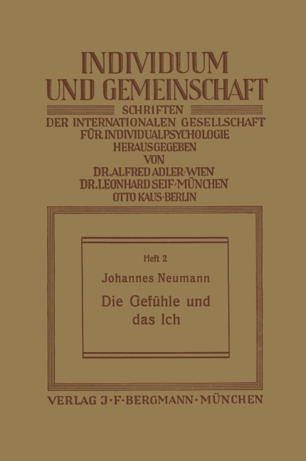 Die Gefühle und das Ich - Johannes Neumann