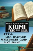 Cover-Bild zum Titel 'Krimi Trio 3354' von 'Jack Raymond, Max Brand, Wadsworth Camp'