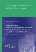 Cover-Bild zum Titel 'Poncianus" und "Die seven wijze mannen van Rome" -  - Zwei niederländische Prosaversionen der "Sieben weisen Meister' von ''