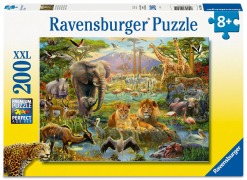 Cover-Bild zum Titel 'Kinderpuzzle 200 XXL Teile - Tiere in der Savanne' von ''