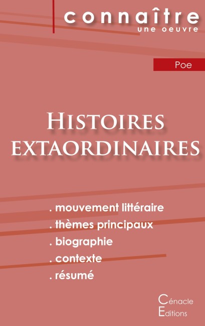 Fiche de lecture Histoires extraordinaires de Poe (Analyse littéraire de référence et résumé complet) - Edgar Allan Poe