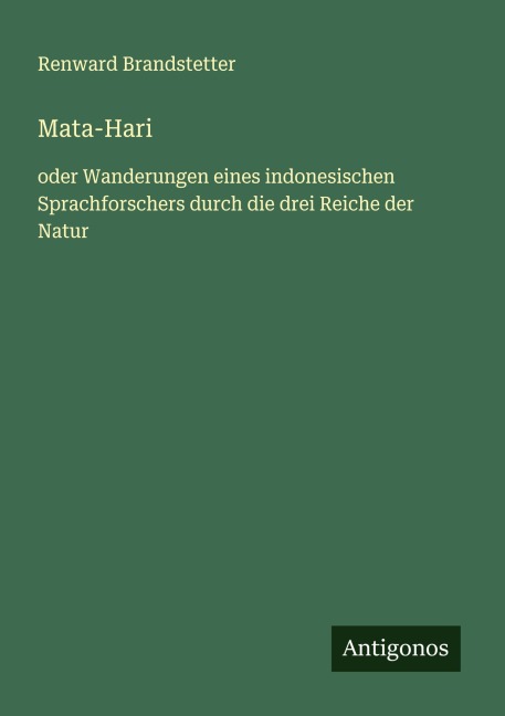 Mata-Hari - Renward Brandstetter