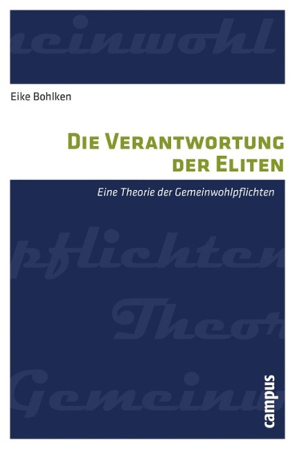 Die Verantwortung der Eliten - Eike Bohlken
