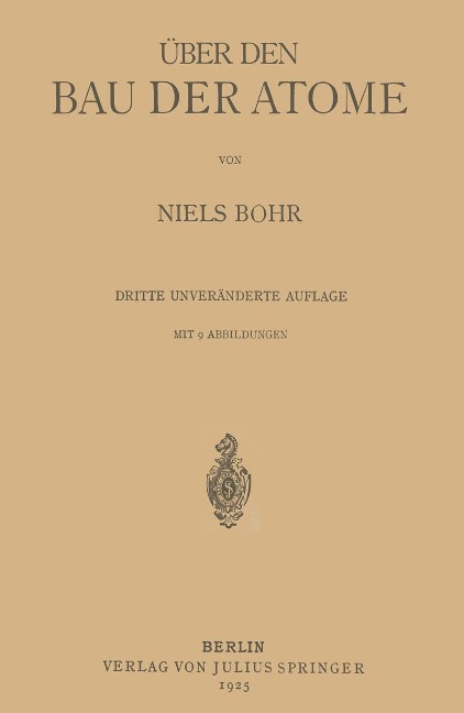 Über den Bau der Atome - Niels Bohr