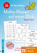 Cover-Bild zum Titel '36 A4-Merkblätter Mathe-Wissen auf einen Blick - Klasse 1 bis 4' von ''