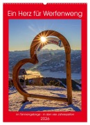 Cover-Bild zum Titel 'Ein Herz für Werfenweng (Wandkalender 2026 DIN A2 hoch), CALVENDO Monatskalender' von 'Christa Kramer'