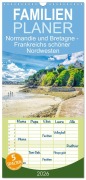 Familienplaner 2026 - Normandie und Bretagne - Frankreichs schöner Nordwesten mit 5 Spalten (Wandkalender, 21 x 45 cm) CALVENDO - Thomas Bartruff
