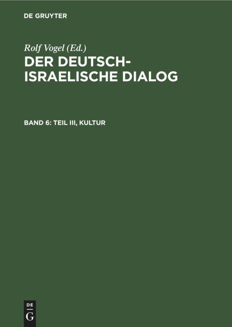 Teil III, Kultur - 