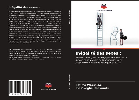 Inégalité des sexes : - Fatima Waziri¿Azi, Ibe Okegbe Ifeakandu