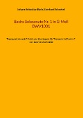 Bachs Solosonate Nr. 1 in G-Moll BWV1001 - Johann Sebastian Bach, Eberhard Schnebel