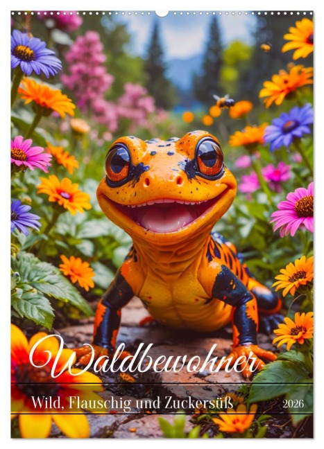 Waldbewohner - Wild, Flauschig und Zuckersüß (Wandkalender 2026 DIN A2 hoch), CALVENDO Monatskalender - Sell Pixs:Sell