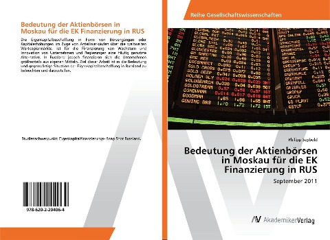 Bedeutung der Aktienbörsen in Moskau für die EK Finanzierung in RUS - Philipp Seybold