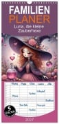 Cover-Bild zum Titel 'Familienplaner 2027 - Luna, die kleine Zauberhexe mit 5 Spalten (Wandkalender, 21 x 45 cm) CALVENDO' von 'Liam Blue'