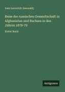 Cover-Bild zum Titel 'Reise der russischen Gesandtschaft in Afghanistan und Buchara in den Jahren 1878-79' von 'Ivan Lavrorich Jaworskij'