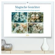Cover-Bild zum Titel 'Magische Gesichter (hochwertiger Premium Wandkalender 2026 DIN A2 quer), Kunstdruck in Hochglanz' von 'Steffen Gierok-Latniak'