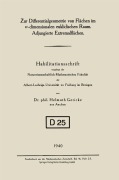 Cover-Bild zum Titel 'Zur Differentialgeometrie von Flächen im n-dimensionalen euklidischen Raum. Adjungierte Extremalflächen' von 'Helmuth Gericke'