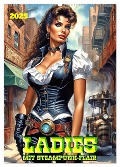 Ladies mit Steampunk-Flair (Wandkalender 2025 DIN A2 hoch), CALVENDO Monatskalender - Werner Braun