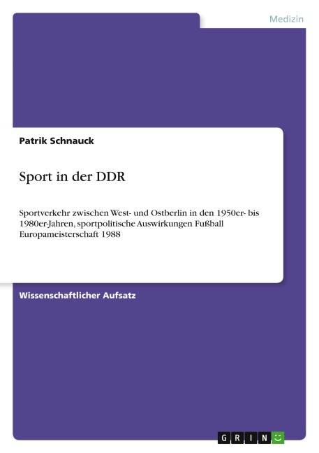 Sport in der DDR - Patrik Schnauck