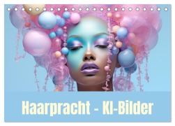 Cover-Bild zum Titel 'Haarpracht - KI-Bilder (Tischkalender 2026 DIN A5 quer), CALVENDO Monatskalender' von 'Liselotte Brunner-Klaus'