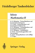 Cover-Bild zum Titel 'Selecta Mathematica II' von 'H. D. Ebbinghaus, F. K. Mahn, Hans Hermes, Konrad Jacobs'