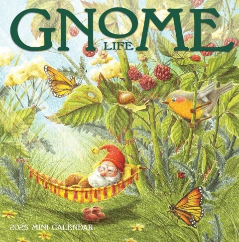 Gnome Life Mini Wall Calendar 2025 - Workman Calendars