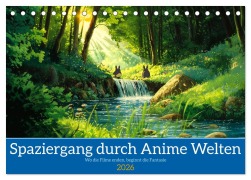 Cover-Bild zum Titel 'Spaziergang durch Anime Welten (Tischkalender 2026 DIN A5 quer), CALVENDO Monatskalender' von 'Kerstin Waurick'
