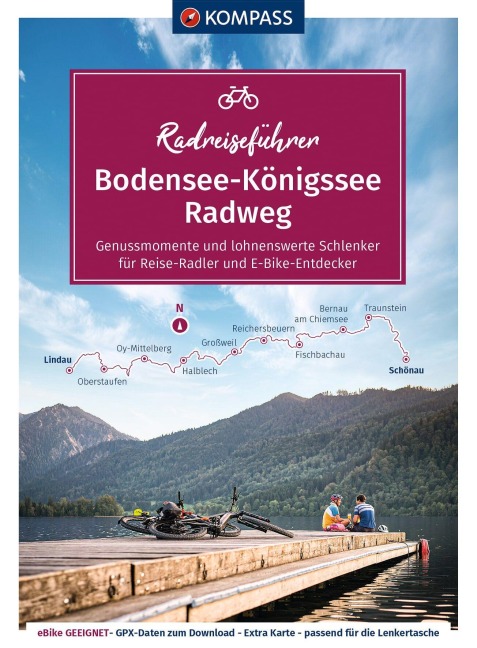 KOMPASS Radreiseführer Bodensee-Königssee Radweg - 