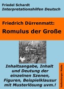 Cover-Bild zum Titel 'Romulus der Große - Lektürehilfe und Interpretationshilfe. Interpretationen und Vorbereitungen für den Deutschunterricht.' von 'Friedel Schardt, Friedrich Dürrenmatt'