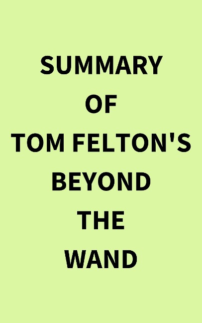 Summary of Tom Felton's Beyond the Wand - IRB Media