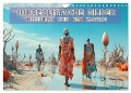 Surrealistische Bilder - Inspiriert von den Massai (Wandkalender 2024 DIN A4 quer), CALVENDO Monatskalender - Liselotte Brunner-Klaus