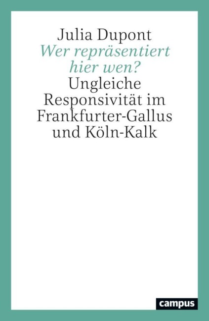 Wer repräsentiert hier wen? - Julia Dupont